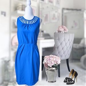 NWT ModCloth Esley Blue Tie Back Dress Size S